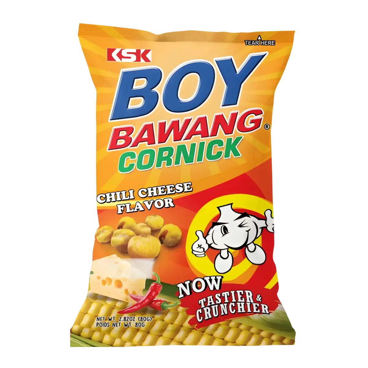 Boy Bawang Cornick Chili Cheese Flavor 80G 1