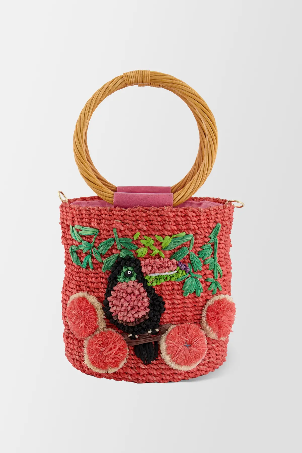 Serpui Coral Lauren Toucan Mini Tote 1