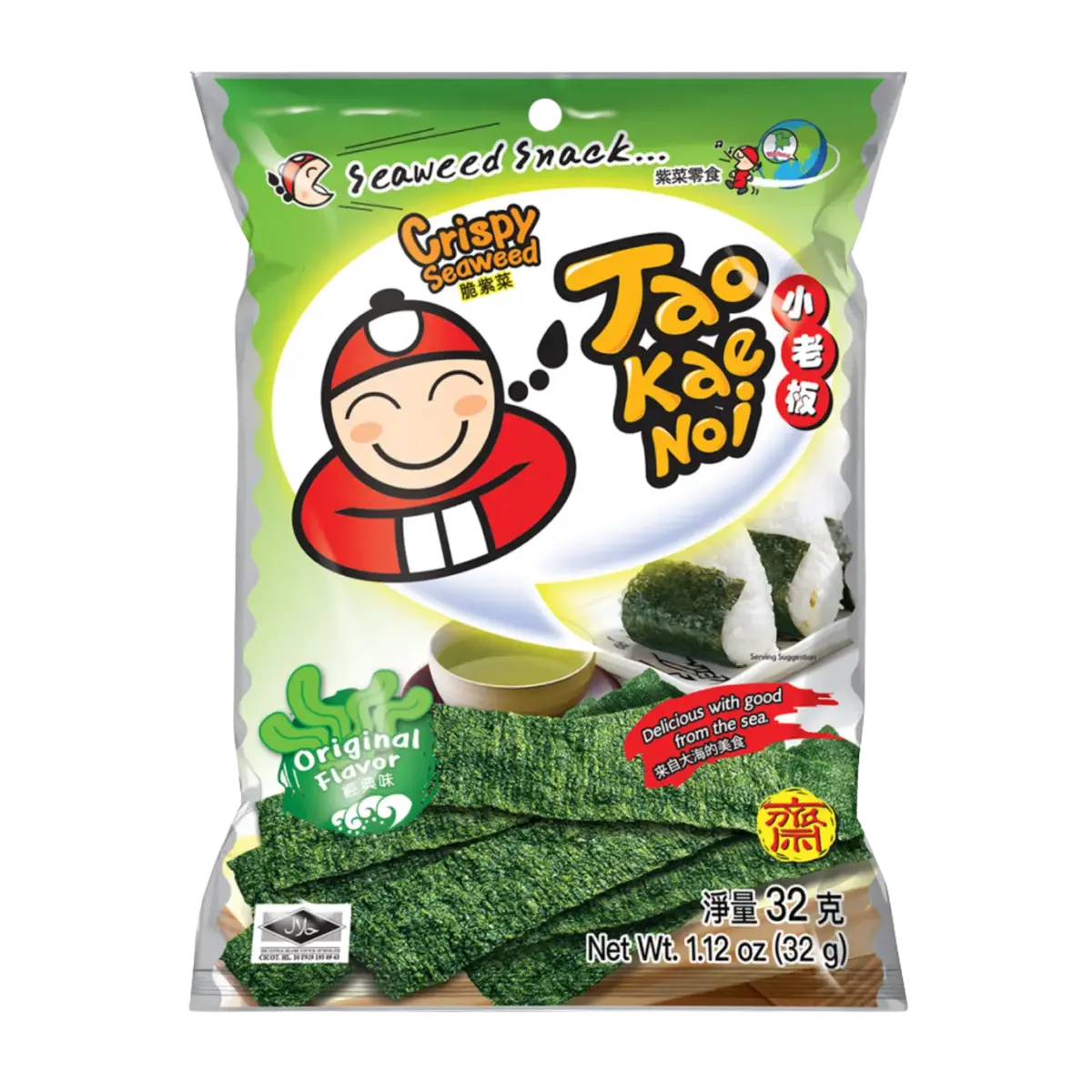 Tao Kae Noi Crispy Seaweed Original 32G 1