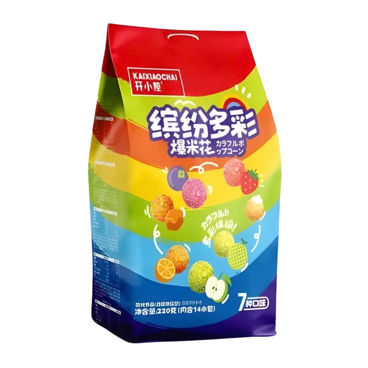 Kaixiaochai Colourful Popcorn 220G 1