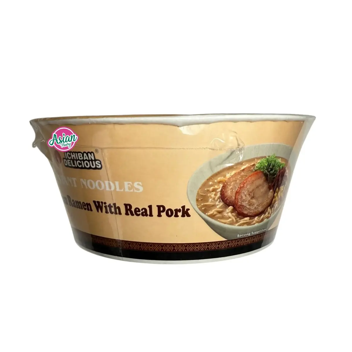 Ichiban Delicious Instant Noodle Tonkatsu Ramen With Real Pork 185G 2