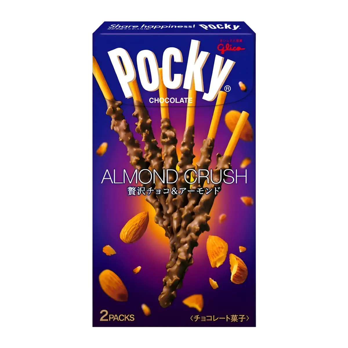 Glico Pocky Chocolate Almond Crush 72G 1