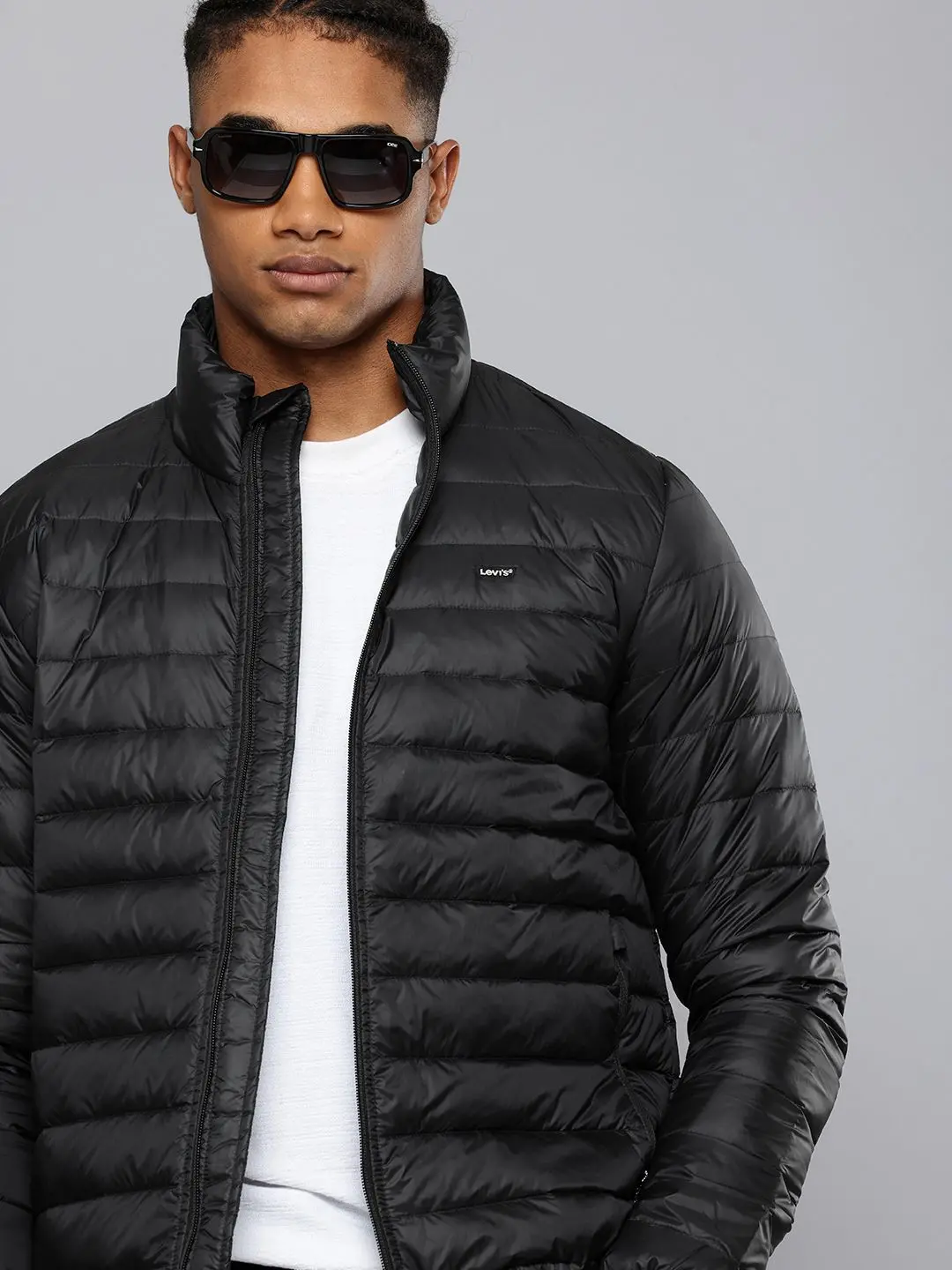 Men's Solid Black Jacket 1