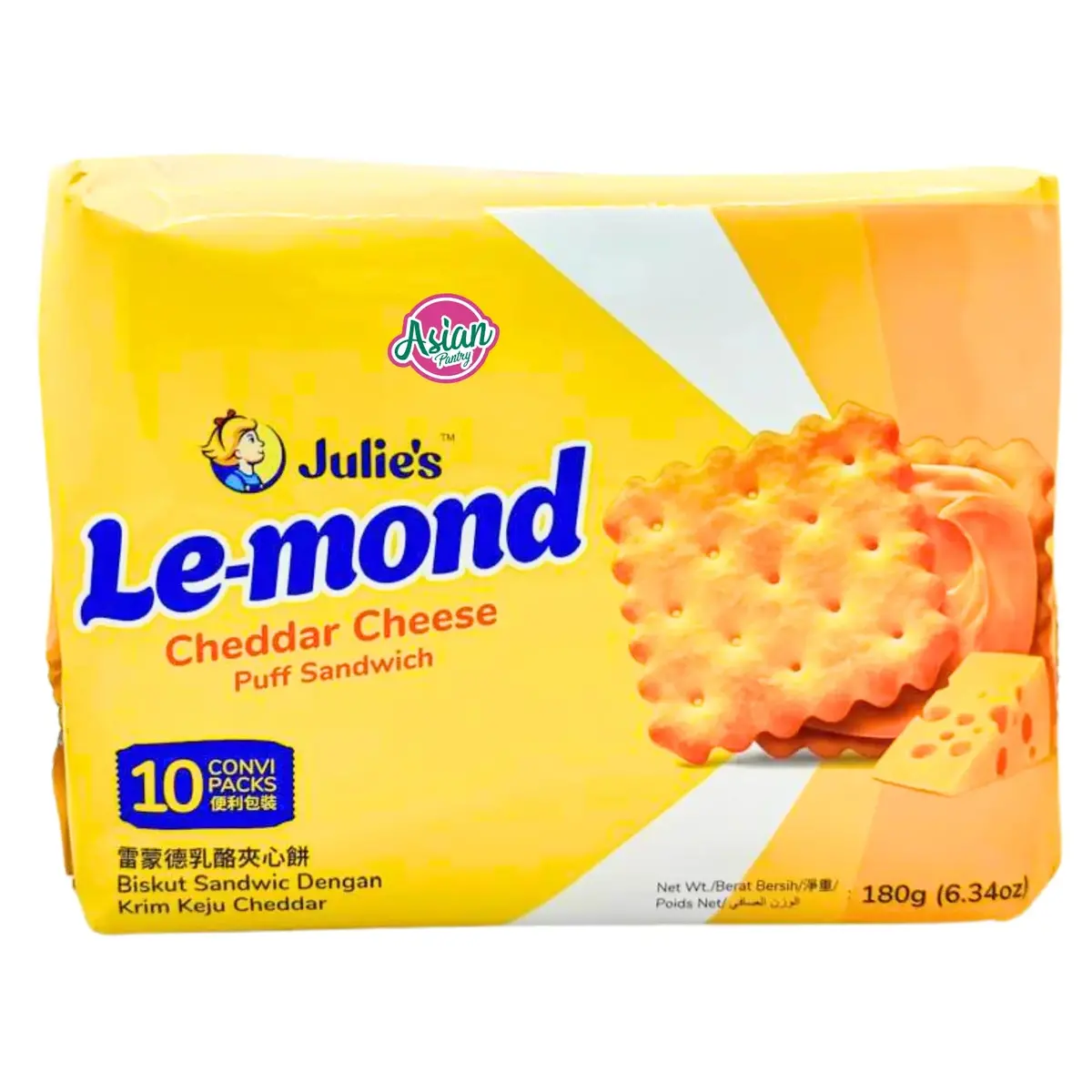 Julie's Lemond Puff Cheddar Cheese Sandwich 180G 1