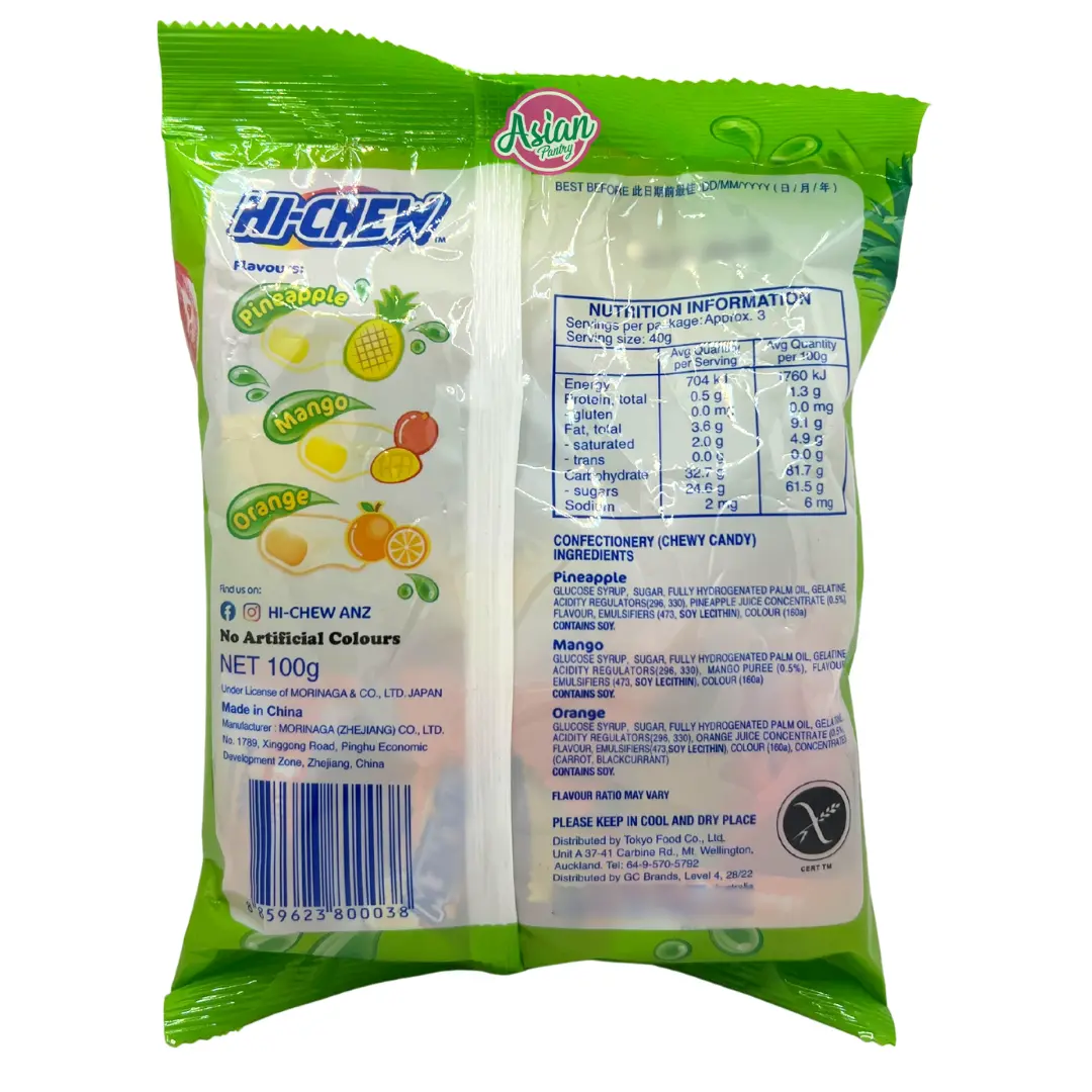 Morinaga Hi-Chew Tropical Mix (Bag) 100G 2