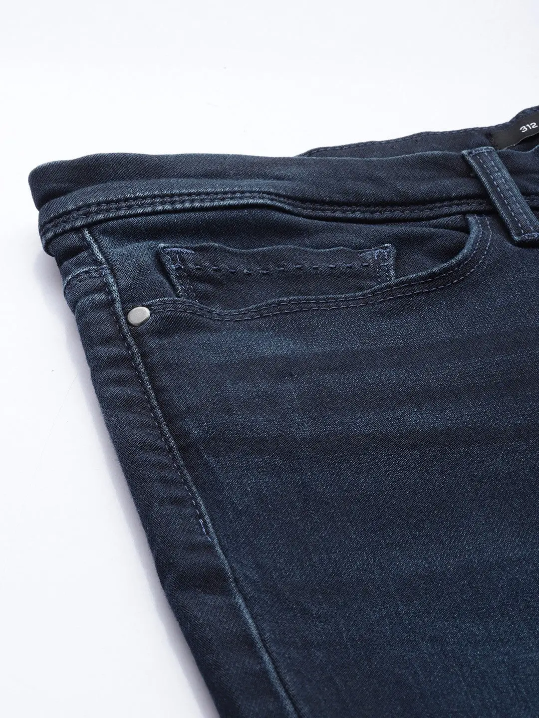 Women's Redloop 312 Blue Straight Fit Mid Rise Jeans 4