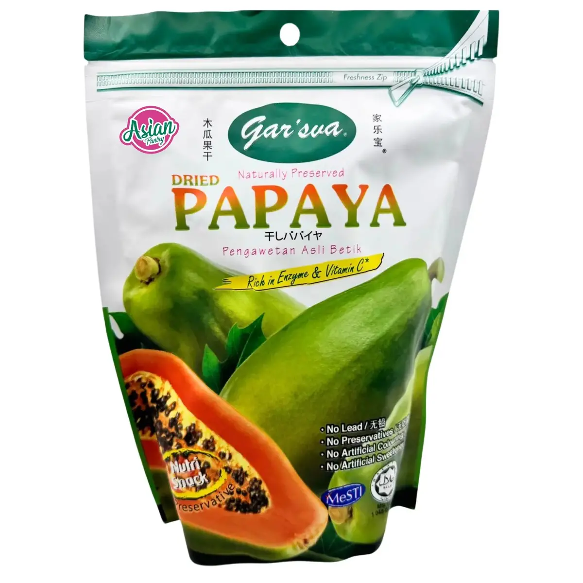 Garsva Naturally Preserved Dried Papaya 120G 1