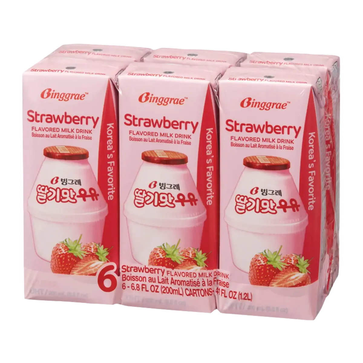 Binggrae Strawberry Flavoured Milk Drink 1