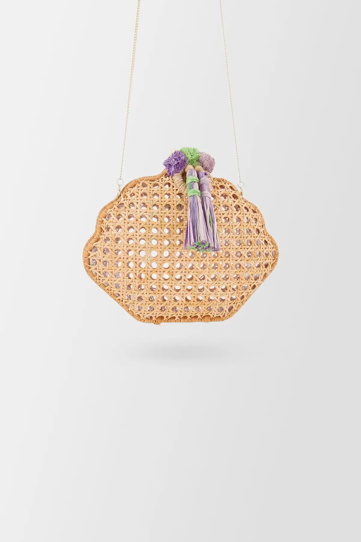 Serpui Light Honey Bela Shell Clutch 1