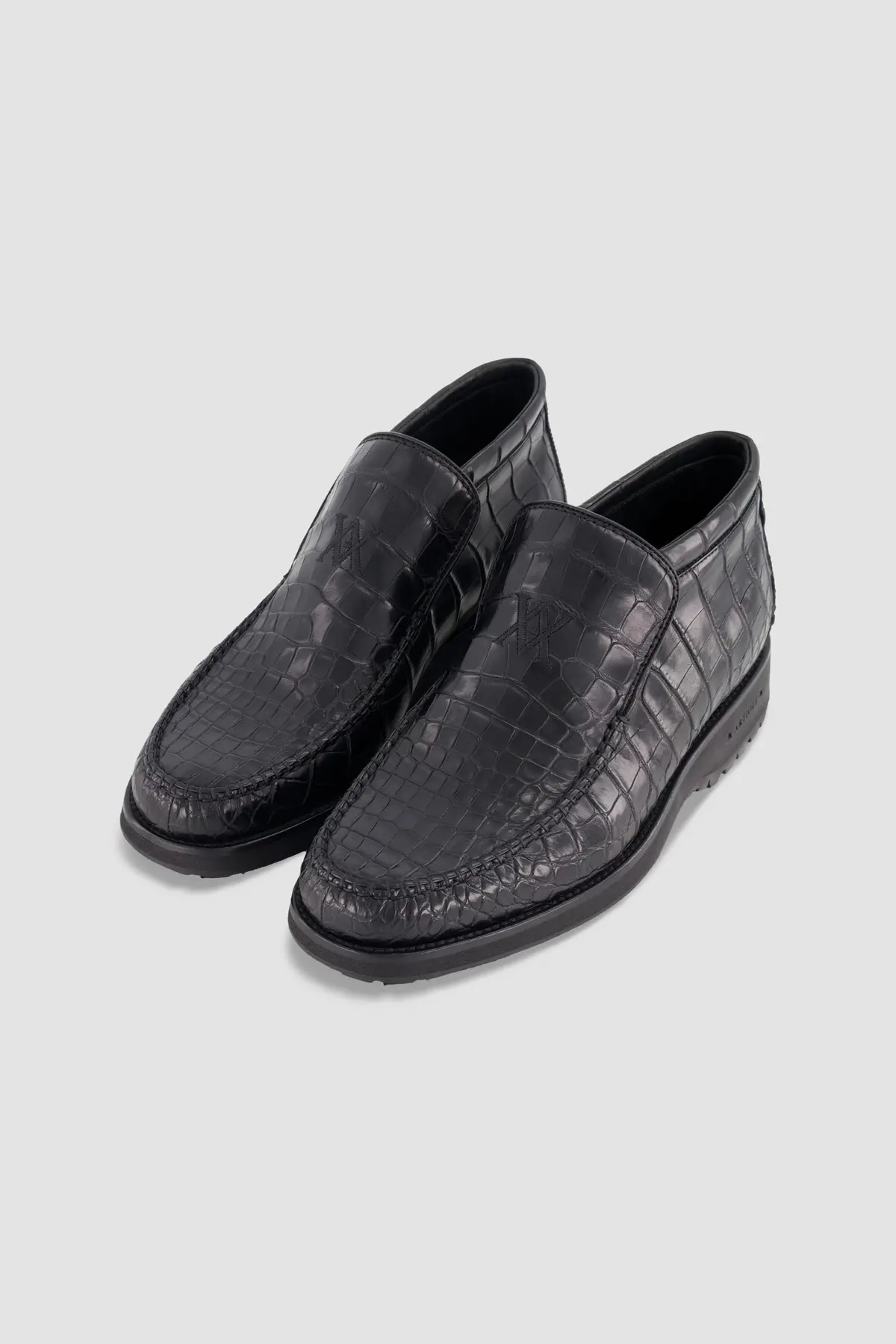 Artioli Black Full Alligator Ankleboot 1