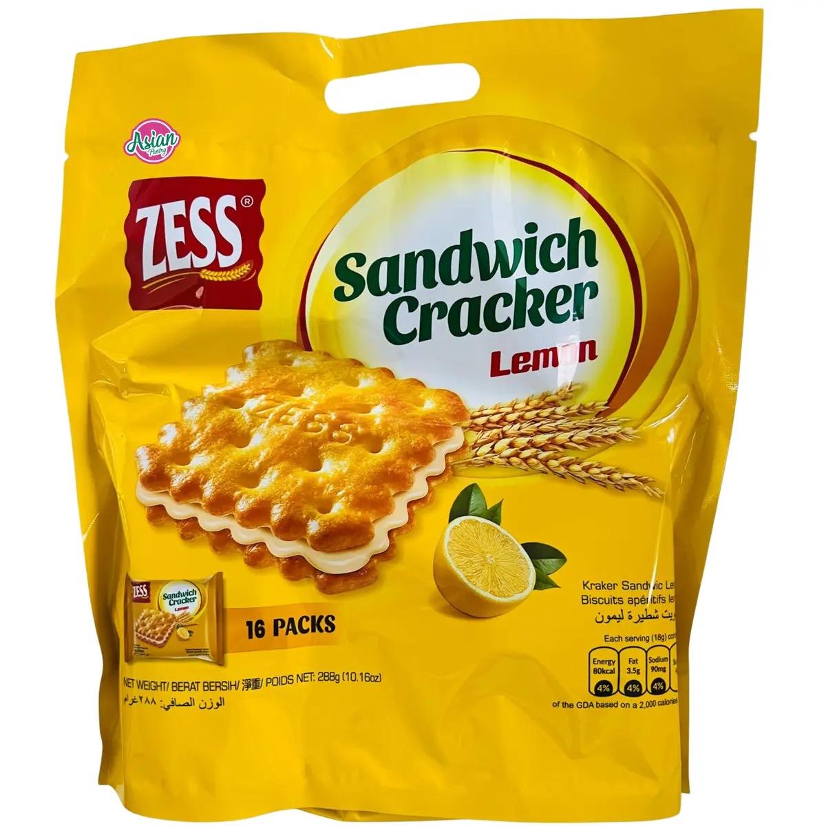 Zess Lemon Cracker Sandwiches 288G 1