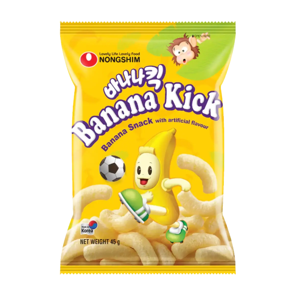 Nongshim Banana Kick Snack 45G 1