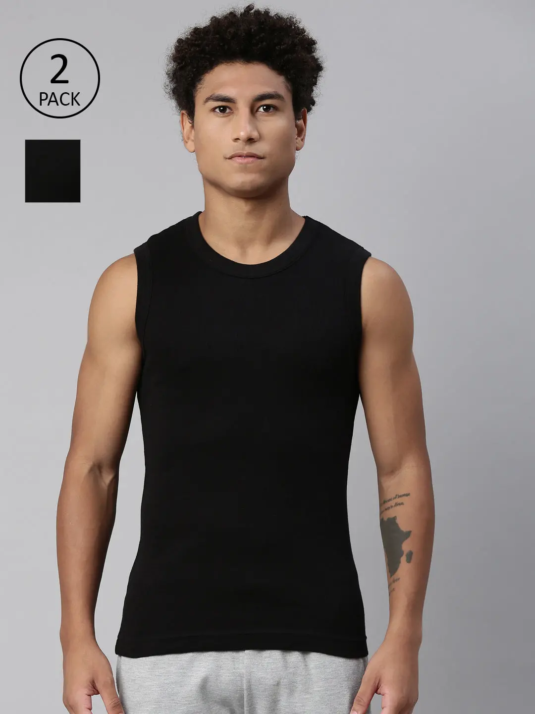 Men's Solid Vest 1