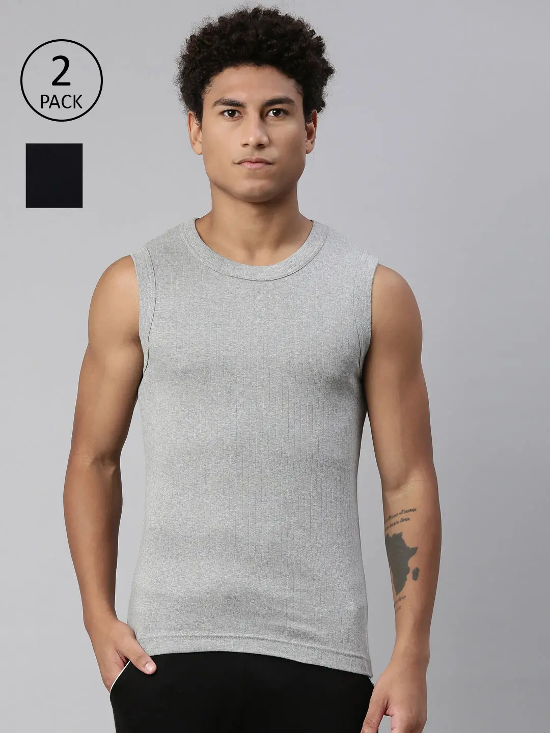 Men's Solid Vest 1