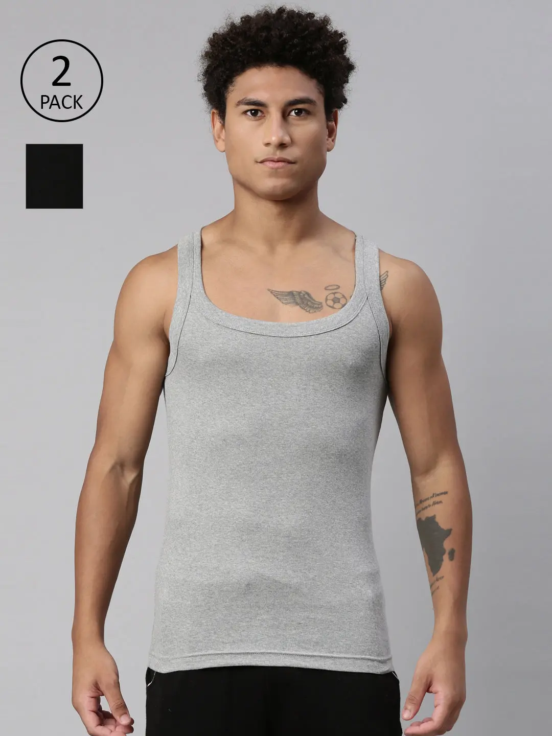 Men's Solid Vest 1