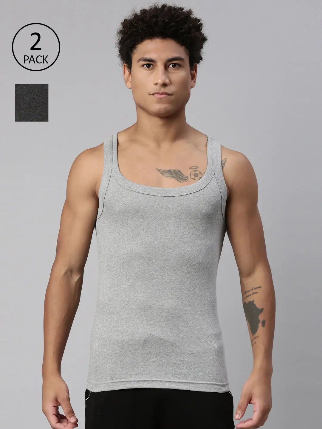 Men's Solid Vest 1