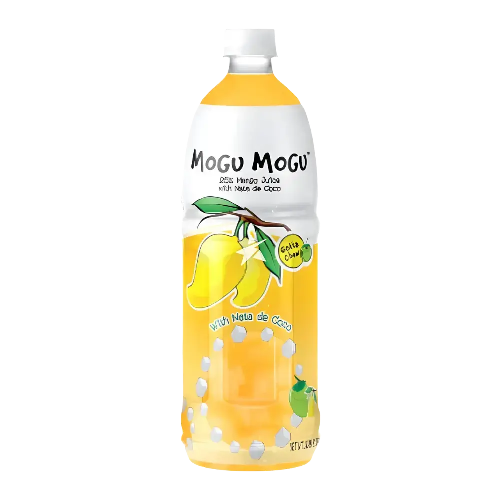 Mogu Mogu Mango Juice With Nata De Coco 1L 1
