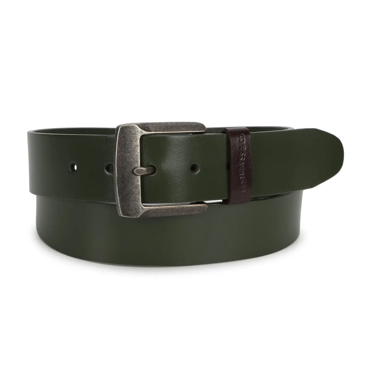 Men's Green Solid Belt 1