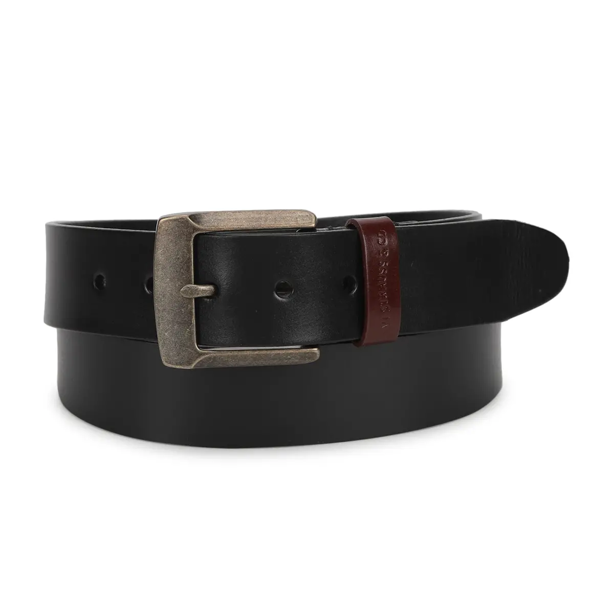 Men's Black Solid Belt 1