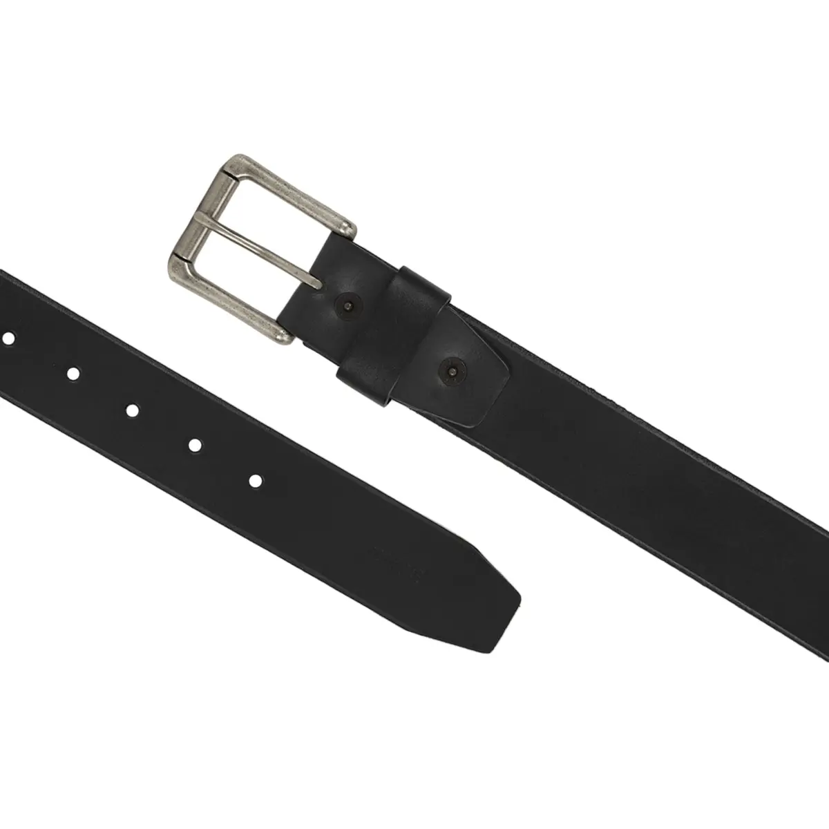 Men's Black Solid Belt 2