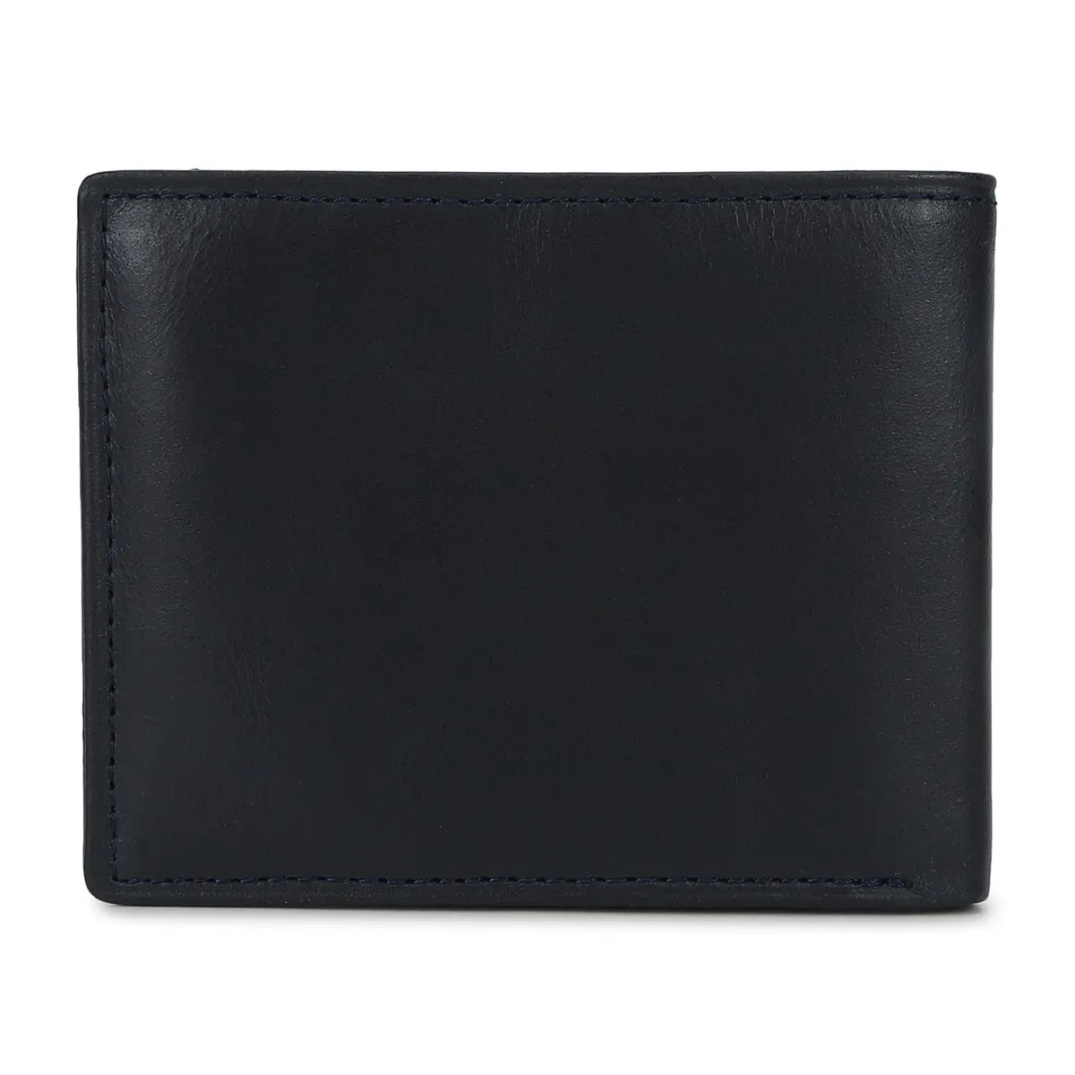 Men's Blue Brand Logo Bi-Fold Wallet 2