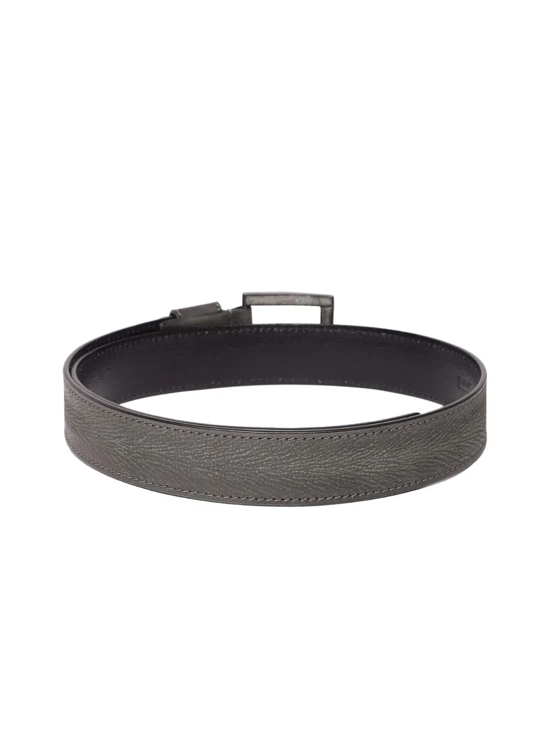 Men's Grey Textured Belt 3