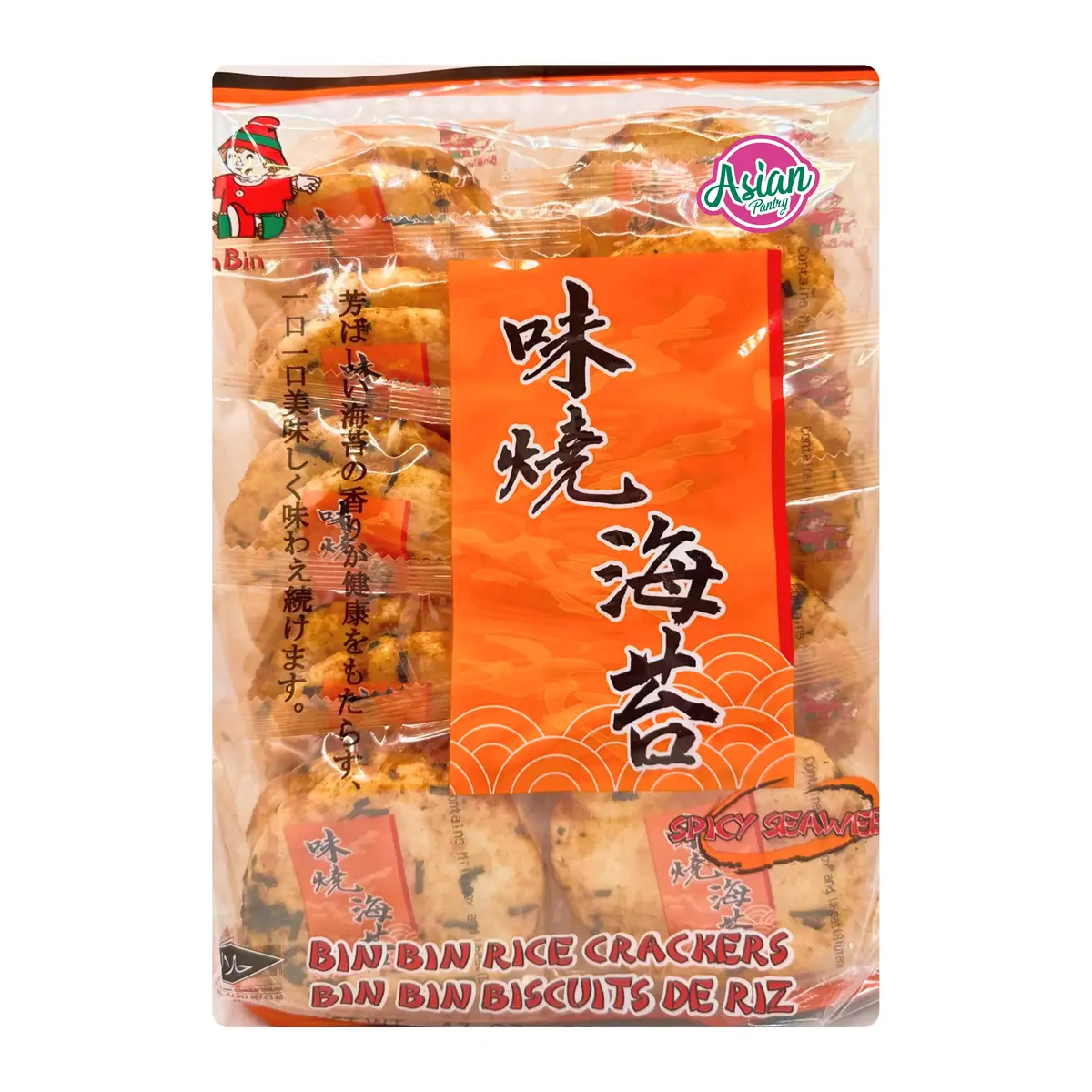 Bin Bin Spicy Seaweed Cracker 135G 1