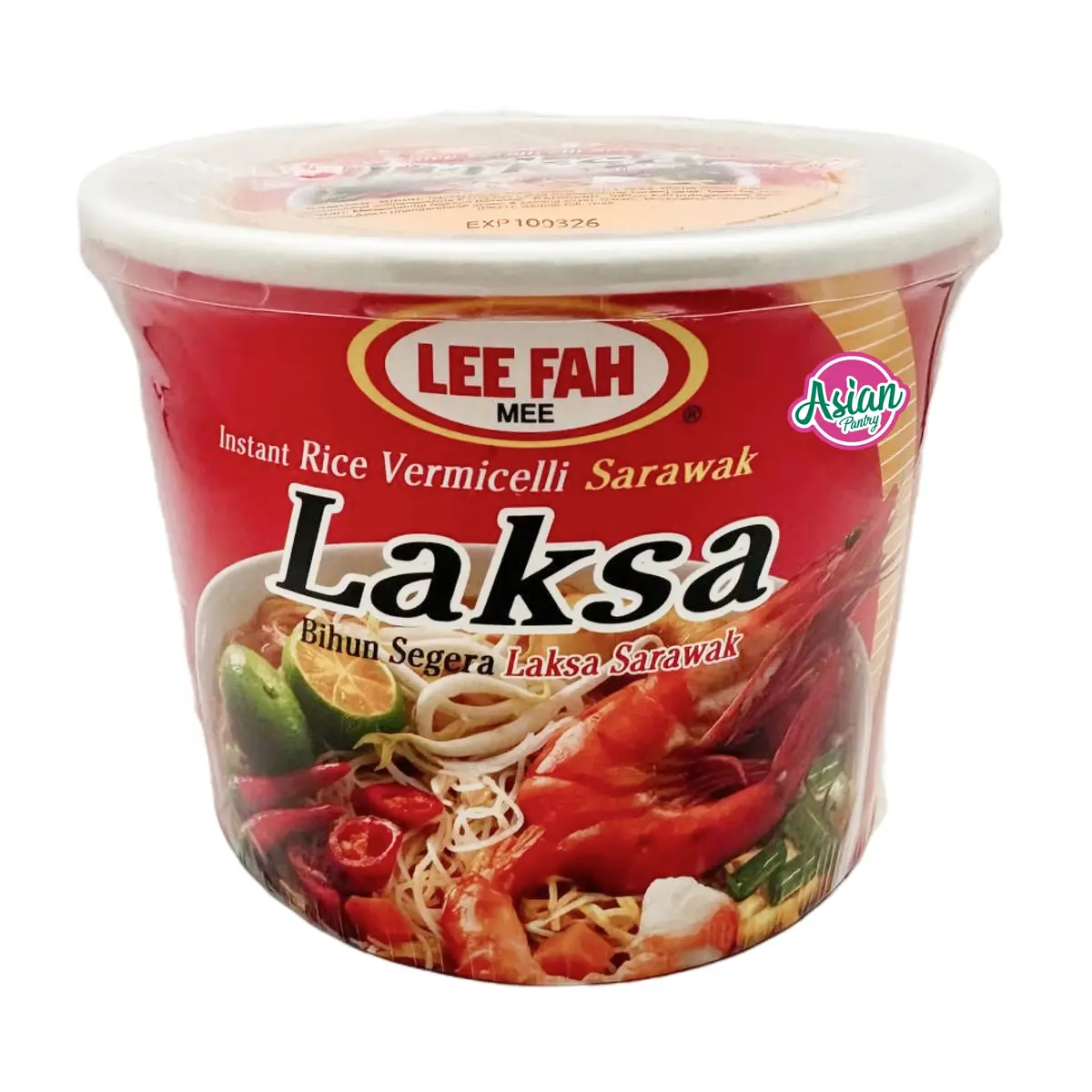 Lee Fah Mee Instant Rice Vermicelli Sarawak Laksa Bowl 90G 1