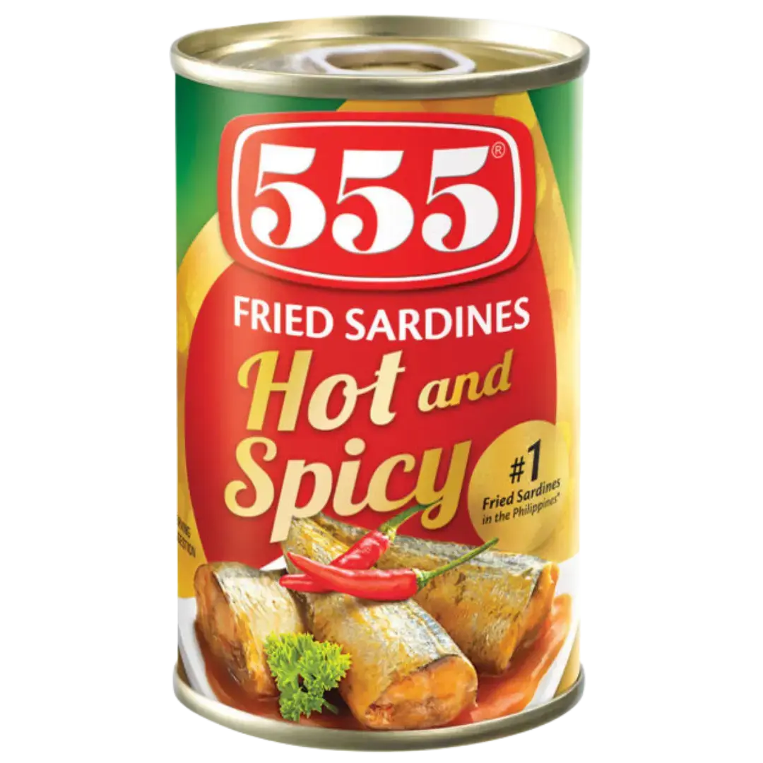 555 Fried Sardines Hot & Spicy 155G 1
