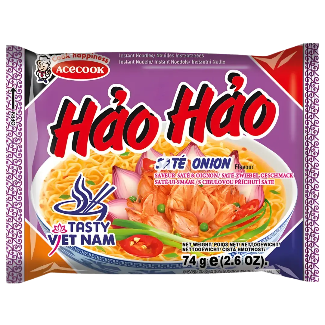 Acecook Hao Hao Noodle Chilli Crispy Onion Flavour 75G 1