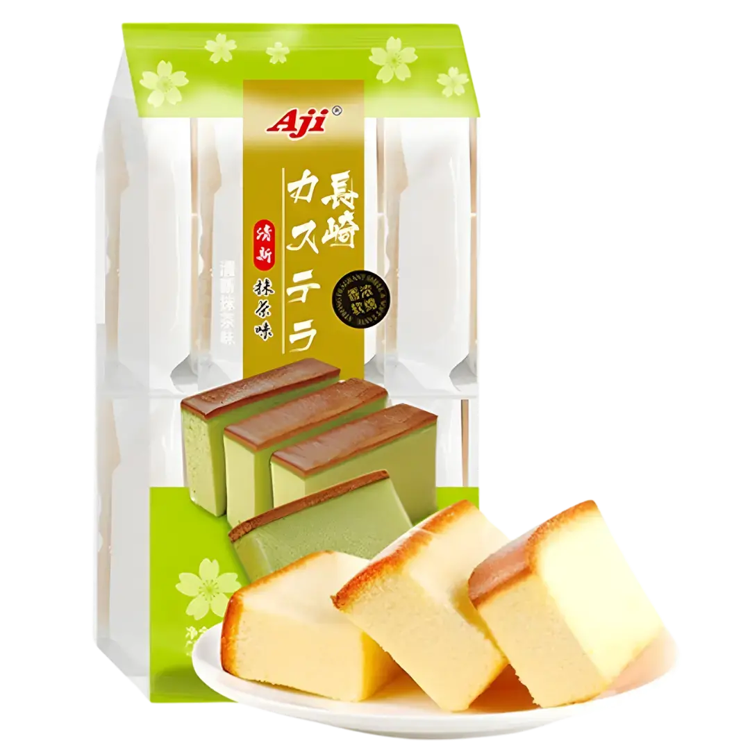 Aji Castella Cake Matcha Flavour 330G (Bbd: 19/02/2026) 1
