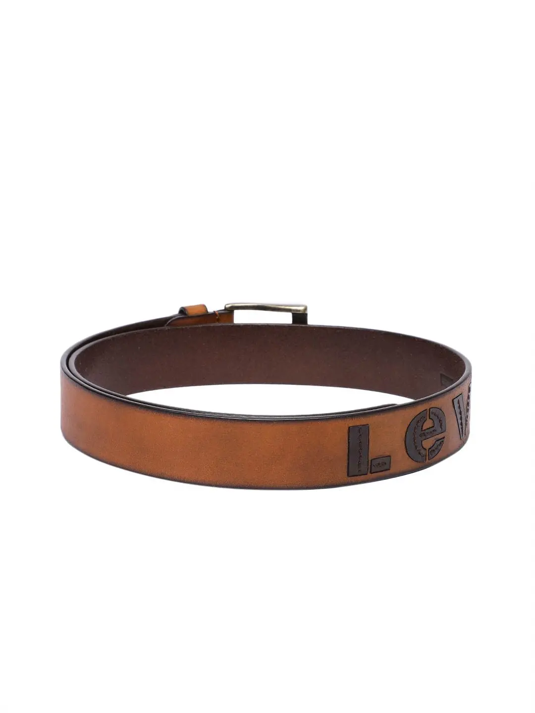 Men's Tan Textured Belt 3