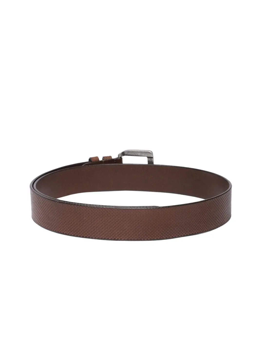 Men's Brown Textured Belt 3