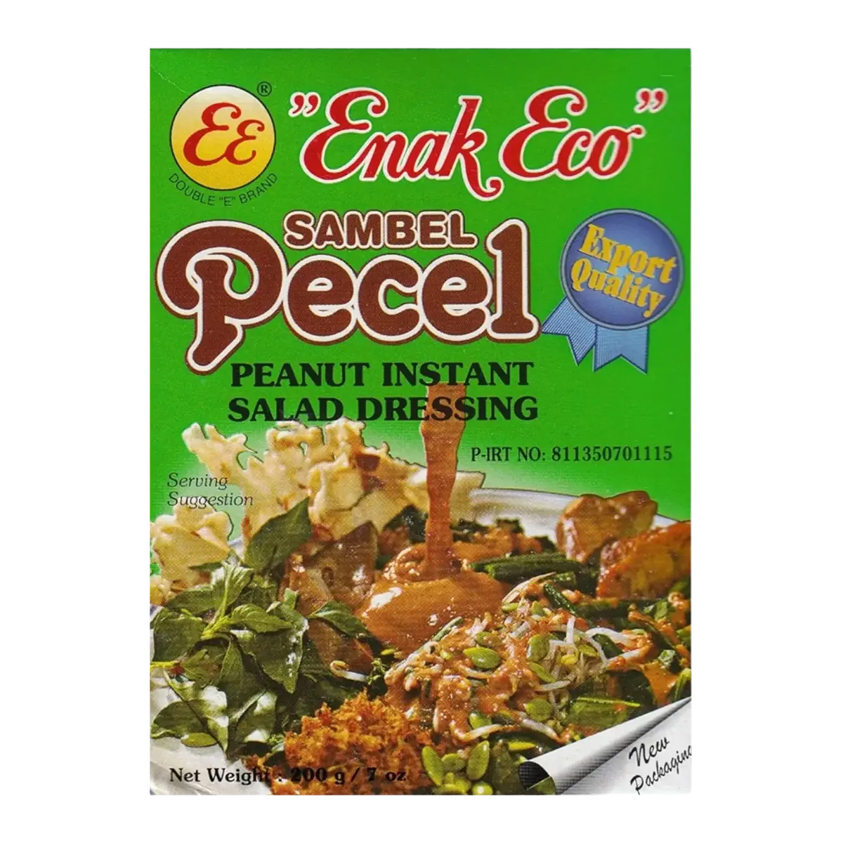Enak Eco Sambel Pecel Instant Spicy Peanut Salad Dressing Hot 200G (Bbd: 06/03/2026) 1