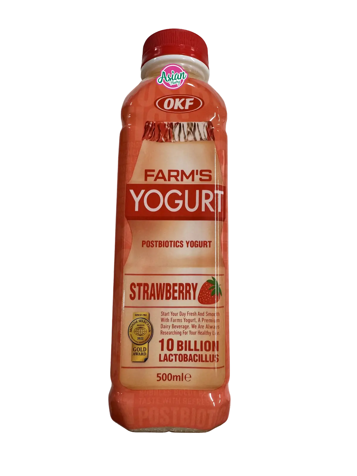 Okf Farm's Yoghurt Strawberry Drink 500Ml 1