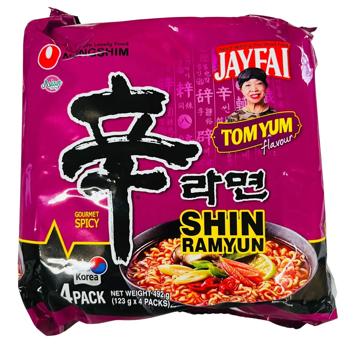 Nongshim Shin Ramyun Tom Yum 4Pk 492G 1