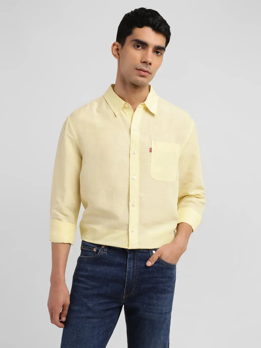 Men's Solid Slim Fit Shirt 1