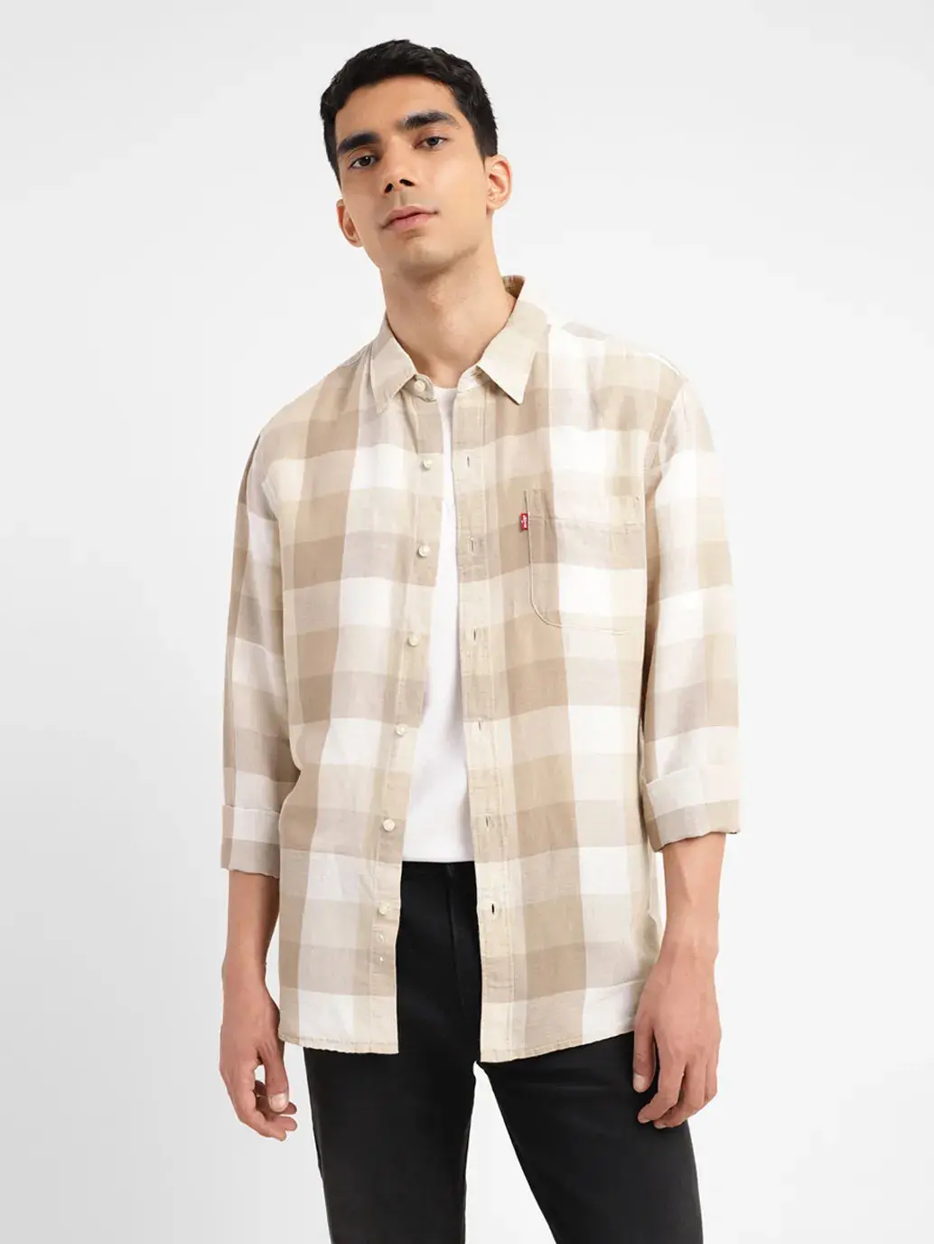 Men's Checkered Slim Fit Shirt 1