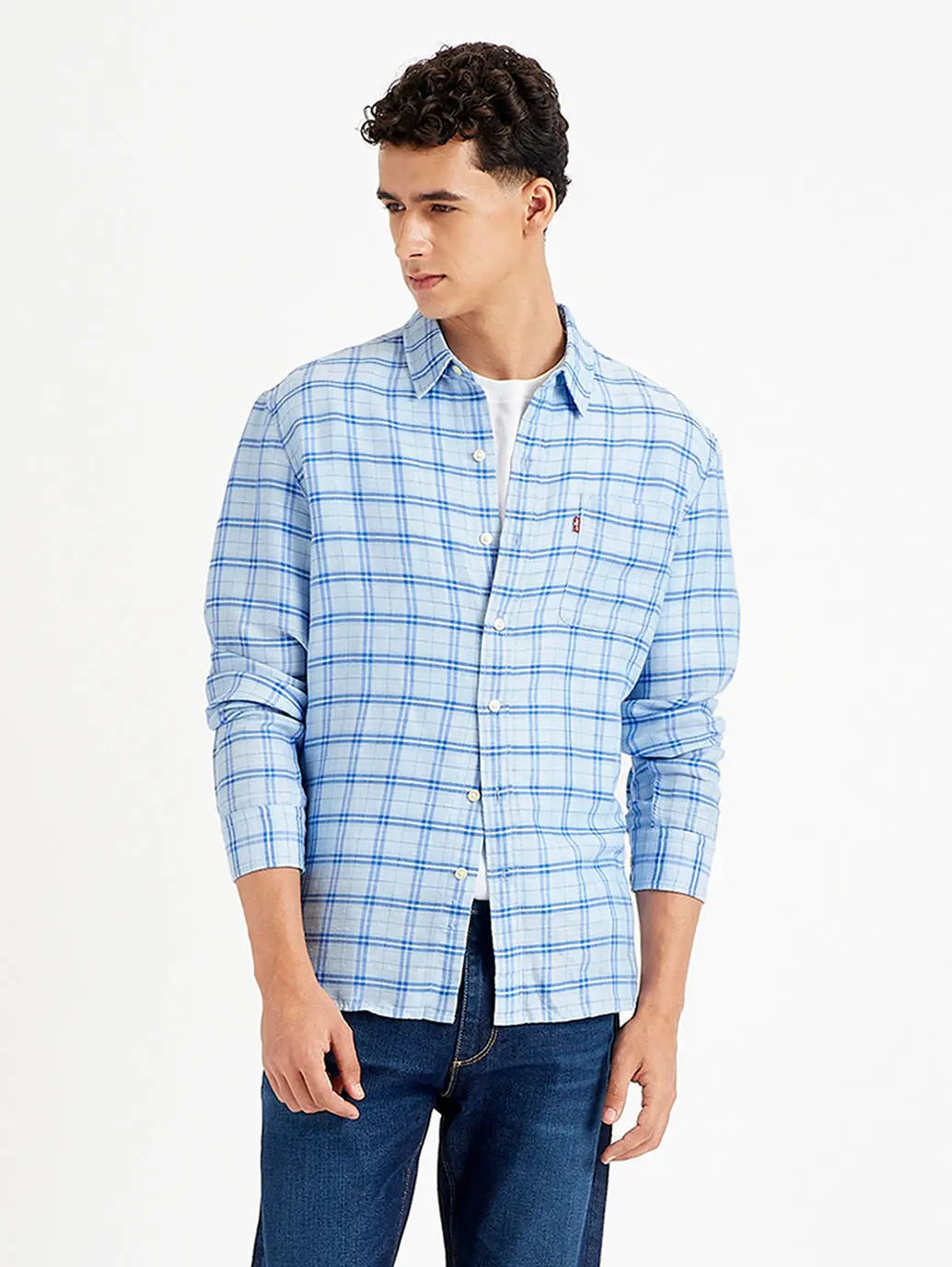 Men's Checkered Spread Collar Shirt 3