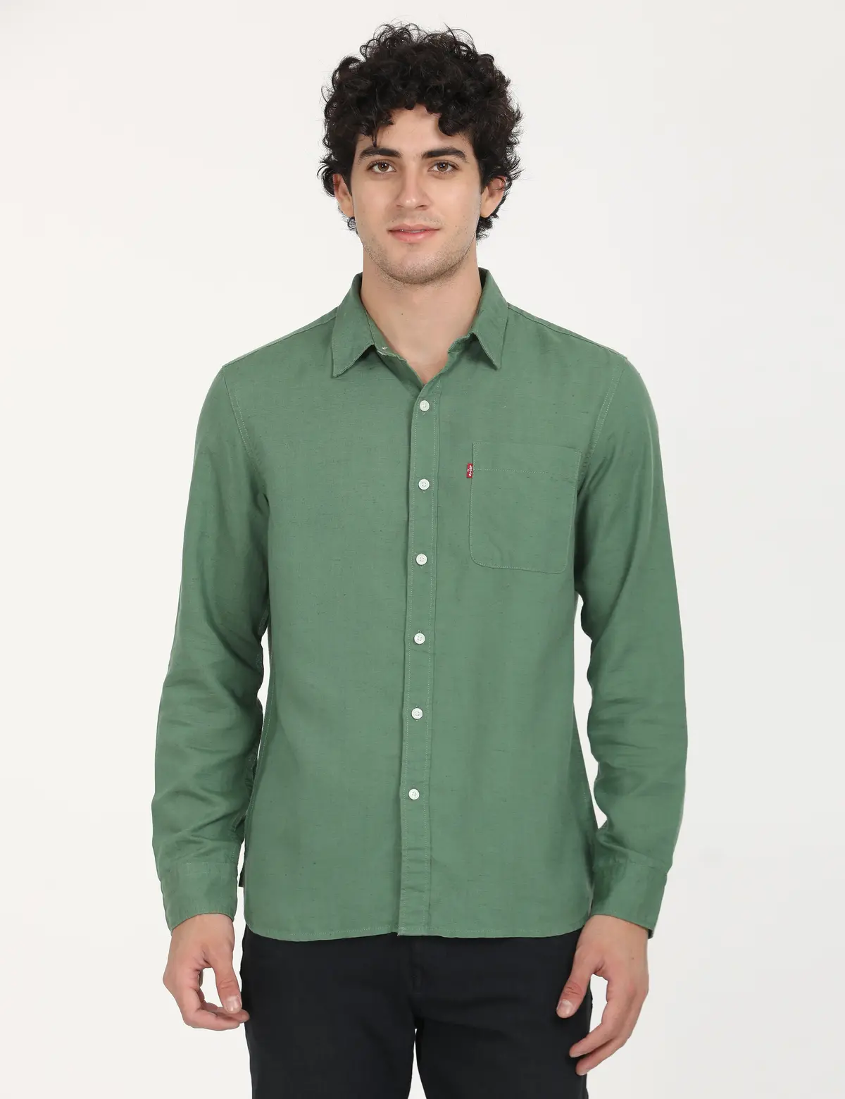 Men's Solid Slim Fit Shirt 1