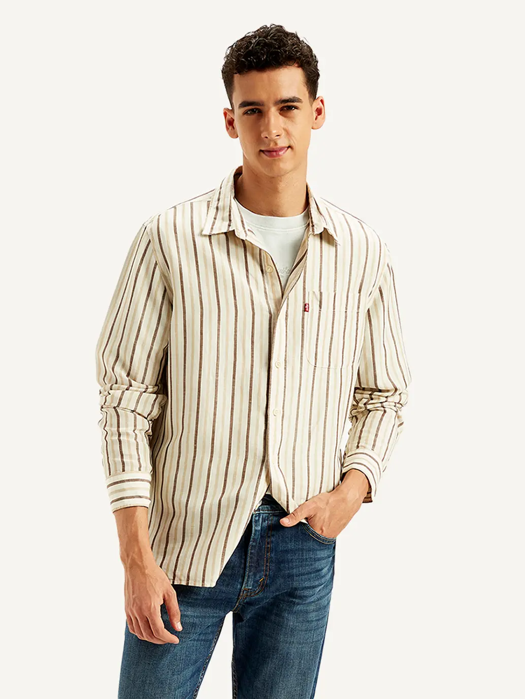 Men's Striped Slim Fit Shirt 1