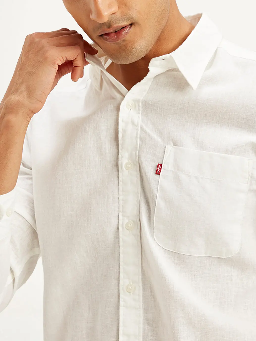 Men's Solid Slim Fit Linen Shirt 4