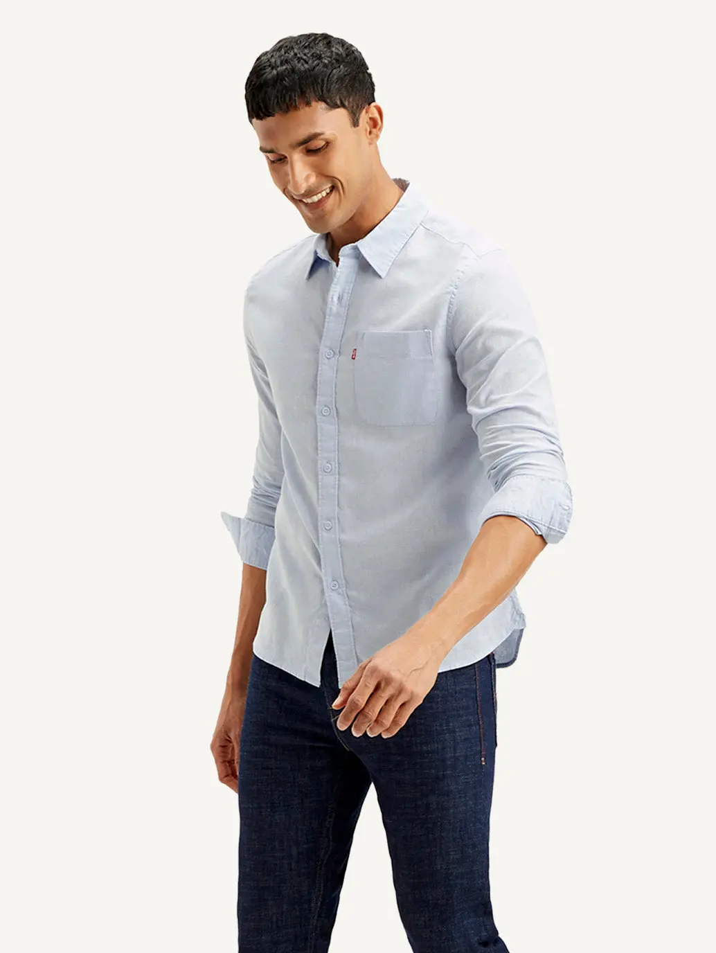 Men's Solid Slim Fit Linen Shirt 2
