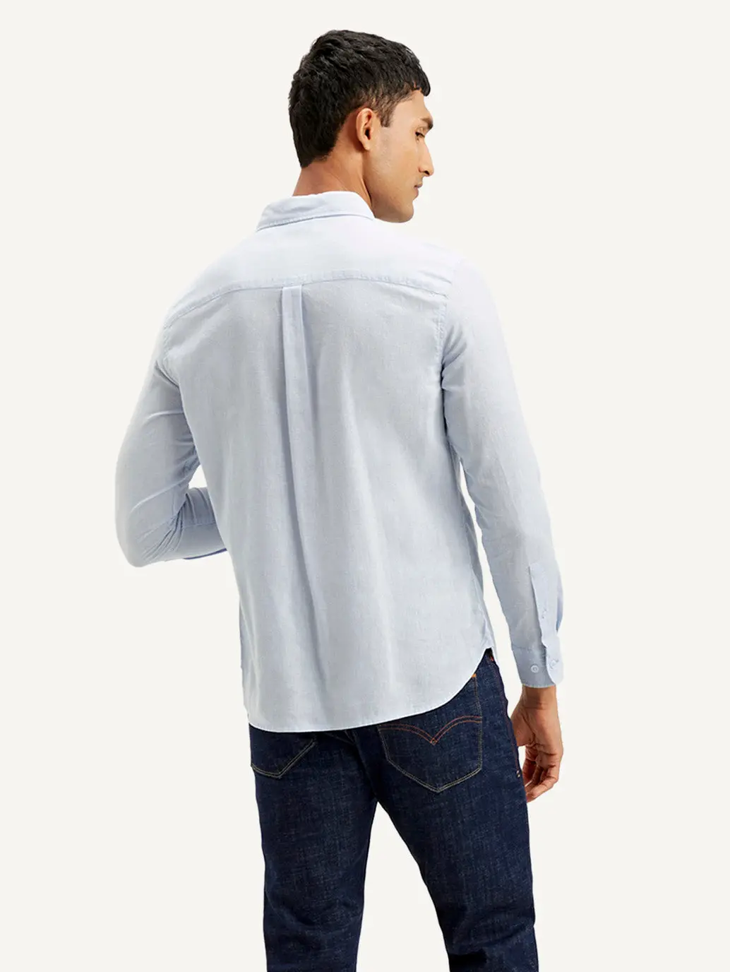 Men's Solid Slim Fit Linen Shirt 4