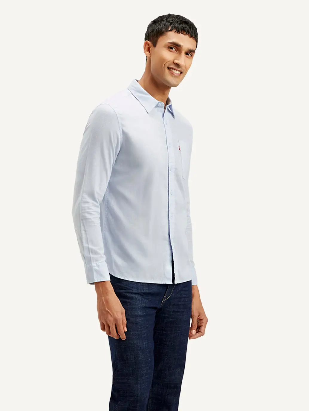 Men's Solid Slim Fit Linen Shirt 1