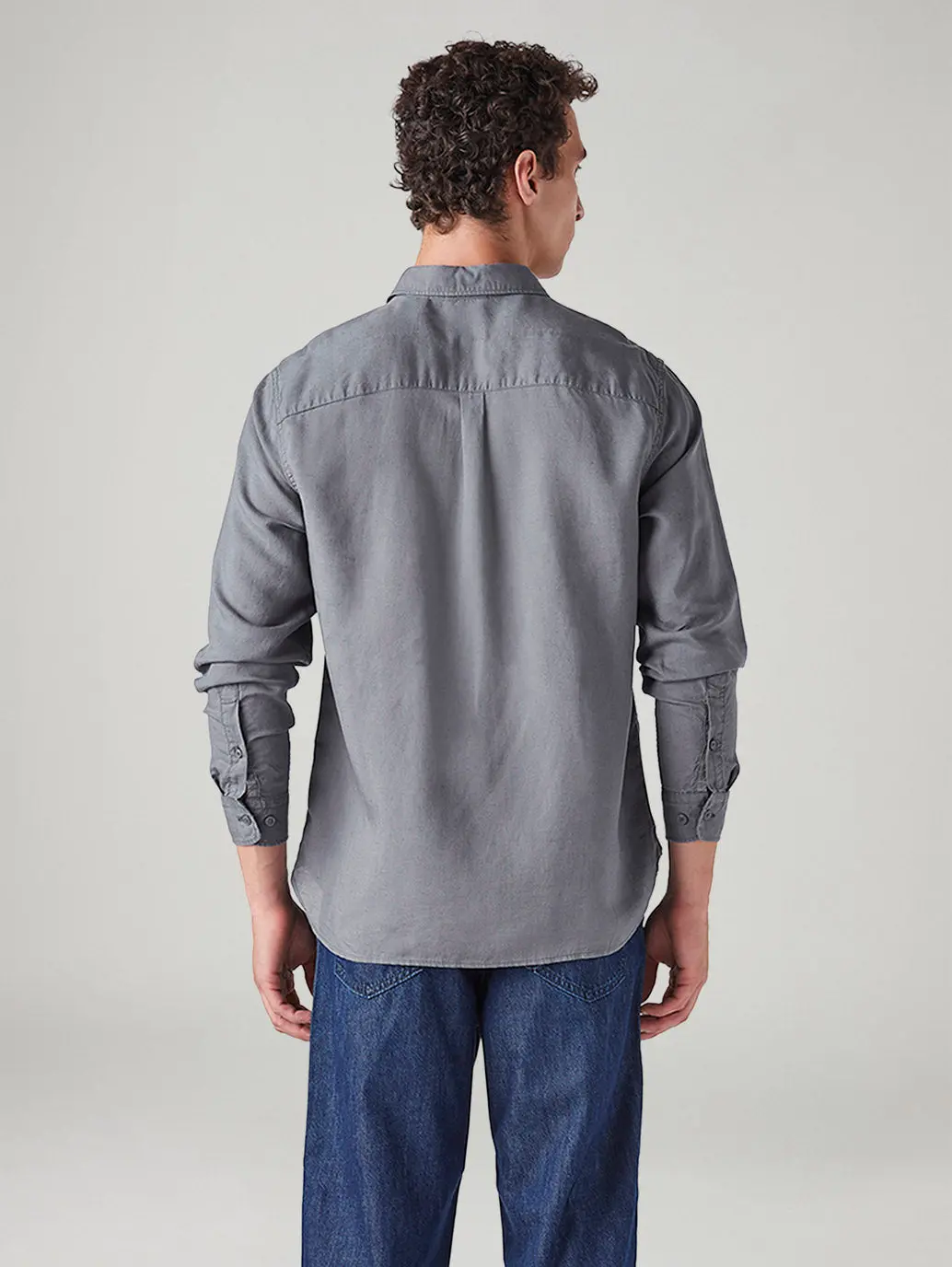 Men's Solid Slim Fit Linen Shirt 3