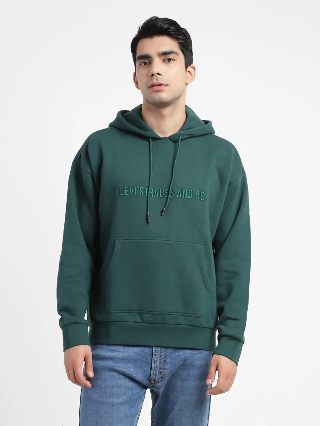 Men's Solid Hooded Sweatshirt 1