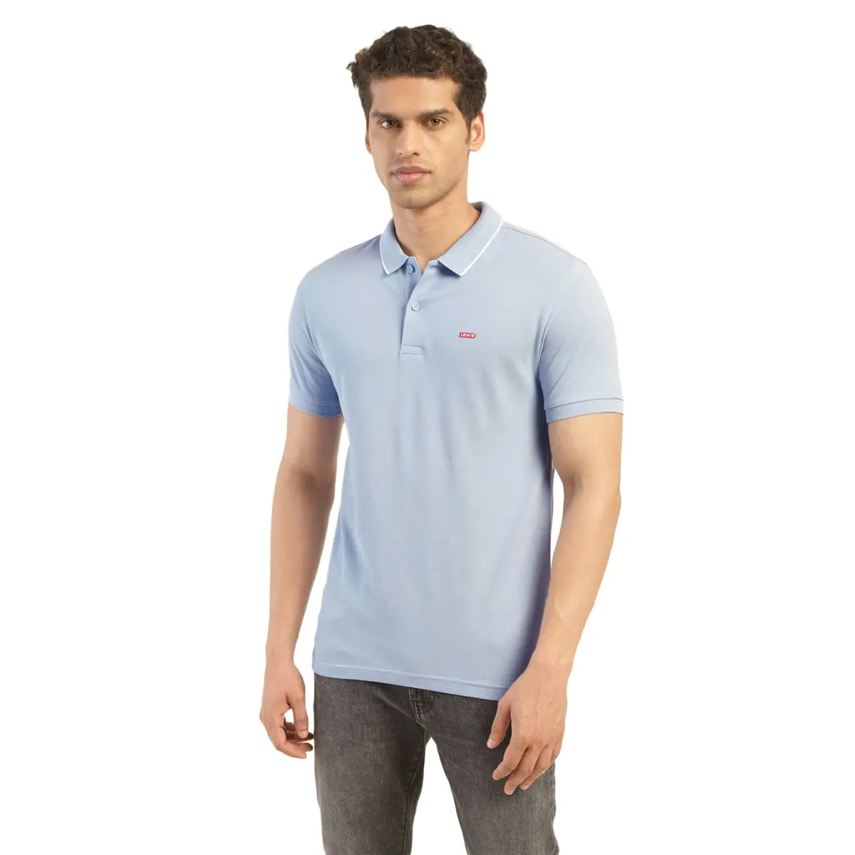 Men's Solid Polo T-Shirt 1