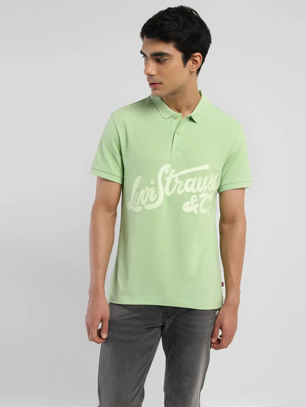 Men's Brand Logo Polo T-Shirt 1