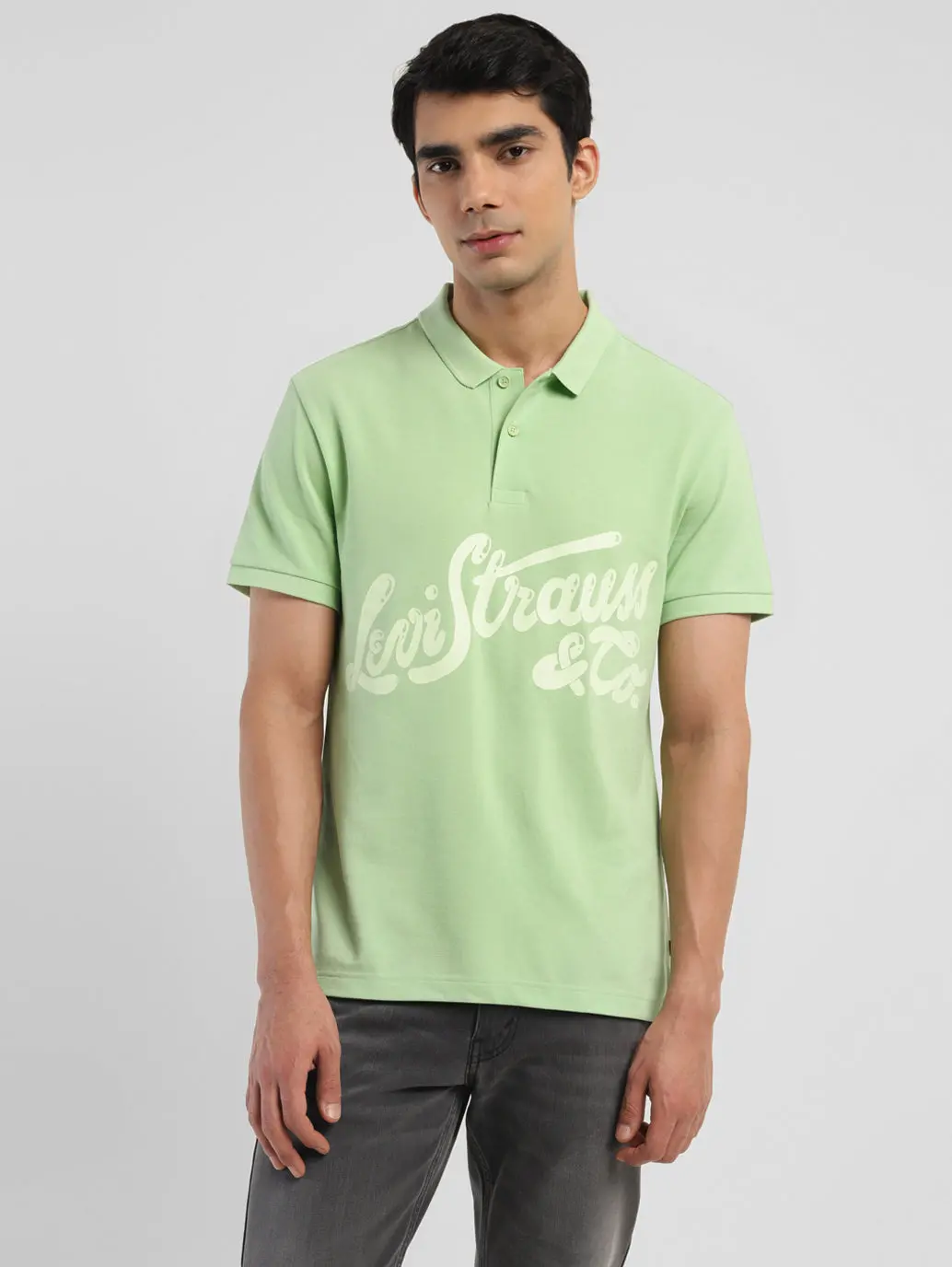 Men's Brand Logo Polo T-Shirt 2